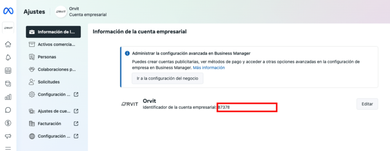 Acceso FB Business Manager